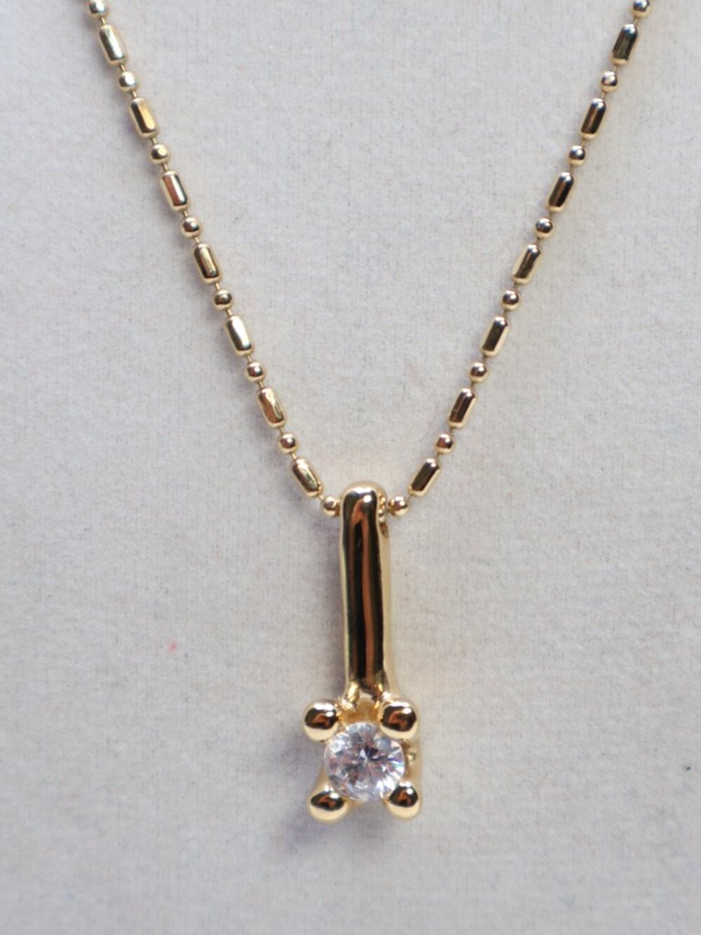 Uno De 50 Gold Tone Clear Crystal Divine Chain Necklace $150 - Picture 2 of 3